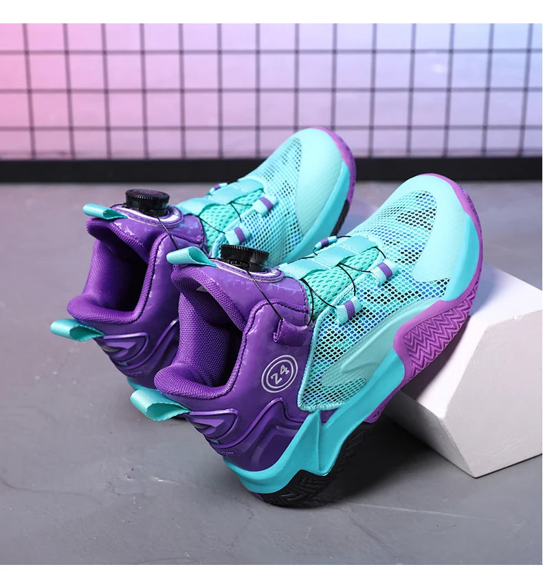 2025 New Children's Basketball Sports Shoes for Boys High Quality Running Kids Shoes Child Sneakers Non-Slip School Shoes