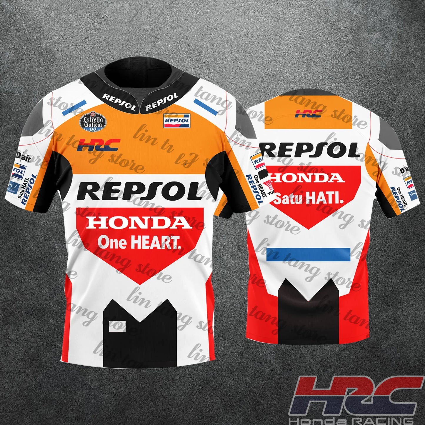 2025 New Repsol Honda Logo Racing Team HRC Racing Team Uniform Motorcycle Men's and Women's Outdoor Sports T-shirt