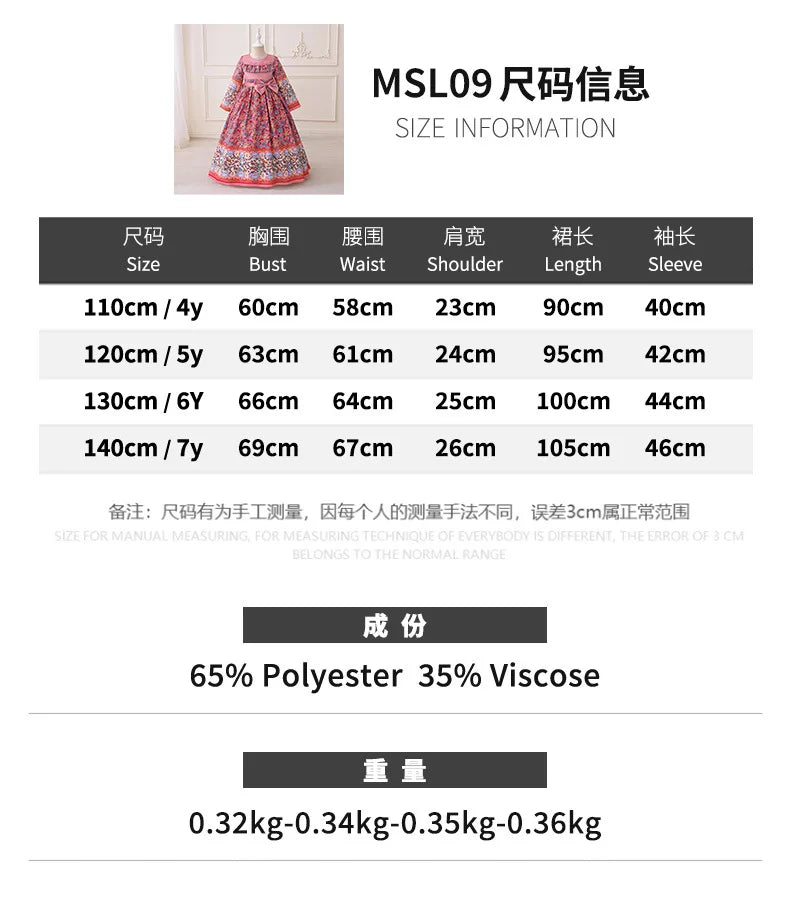 Muslim Ramadan Prayer Gowns Party Girls Dress Long Sleeve Robe Arabic Dubai Abaya Girls Dresses Eid Child Holiday Prom Costumes