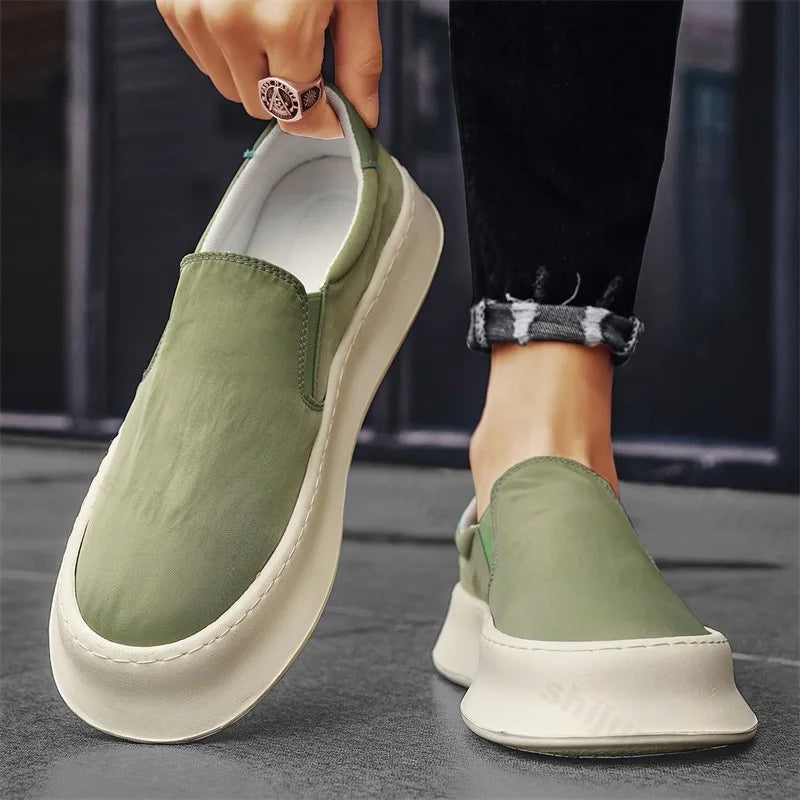 Men's Shoes Summer 2025 New Breathable Fashion Trend Versatile Casual Cloth Shoes Slip on Comfortable Lightweight Sport Sneakers