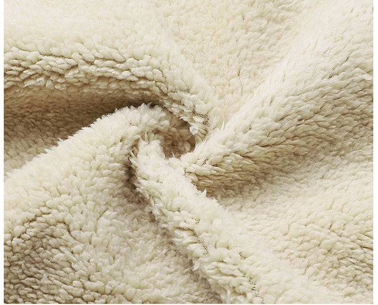 ‌Blue Fleece-Lined Hoodie Jacket for Men - Warm, Comfortable, Casual Style‌ Male Coat. Size M-5XL 6XL