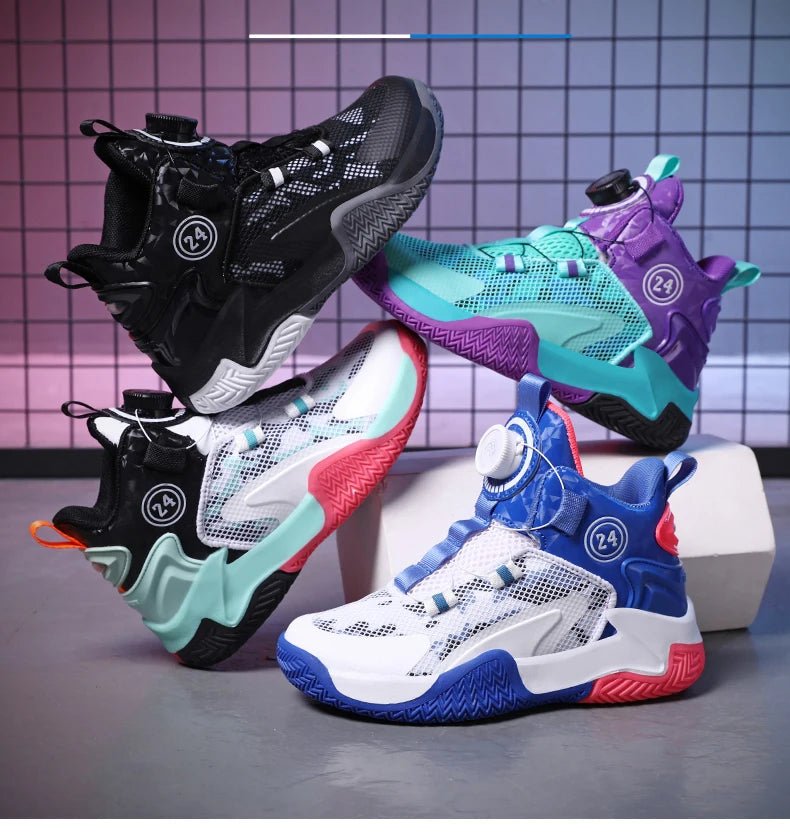 2025 New Children's Basketball Sports Shoes for Boys High Quality Running Kids Shoes Child Sneakers Non-Slip School Shoes