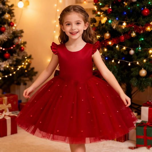 Kids Christmas Dresses for Girls Clothes Children's Clothing Princess Girls Dress Dance Wear Stage Party Lace Cosplay Costumes