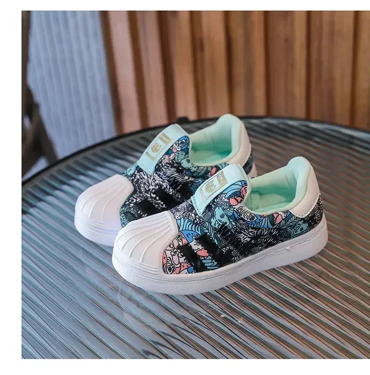 Kids Toddler Board Shoes 2025 Summer Soft Sole Fashion Spring Children's Sneakers Casual Baby Boys Girls Small White Shoes