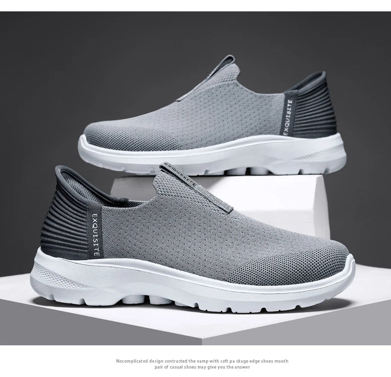 2025 Men's Walking Shoes Summer Fashion Casual Sneakers Outdoor Breathable Slip-on Comfortable Mans Shoes Zapatos Para Hombres