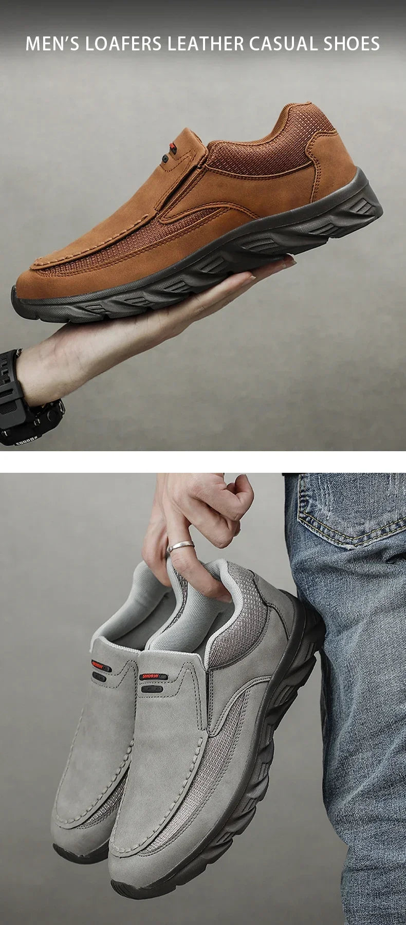 Walking Shoes for Men Loafers Sneakers New Fashion Handmade Retro Leisure Loafers Shoes Zapatos Casuales Hombres Men Shoes