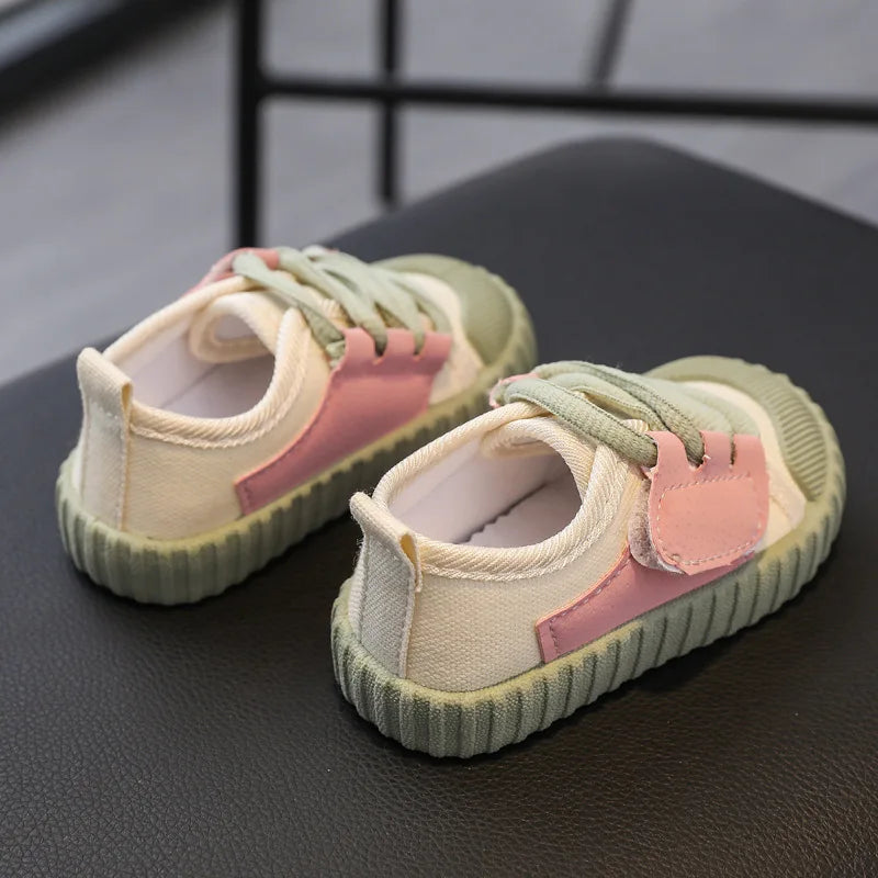 Kids Casual Shoes Boys Girls Canvas Shoes Fashion Lightweight Soft Children's Flats Anti-slip Toddler Baby Shoes Kids Sneakers