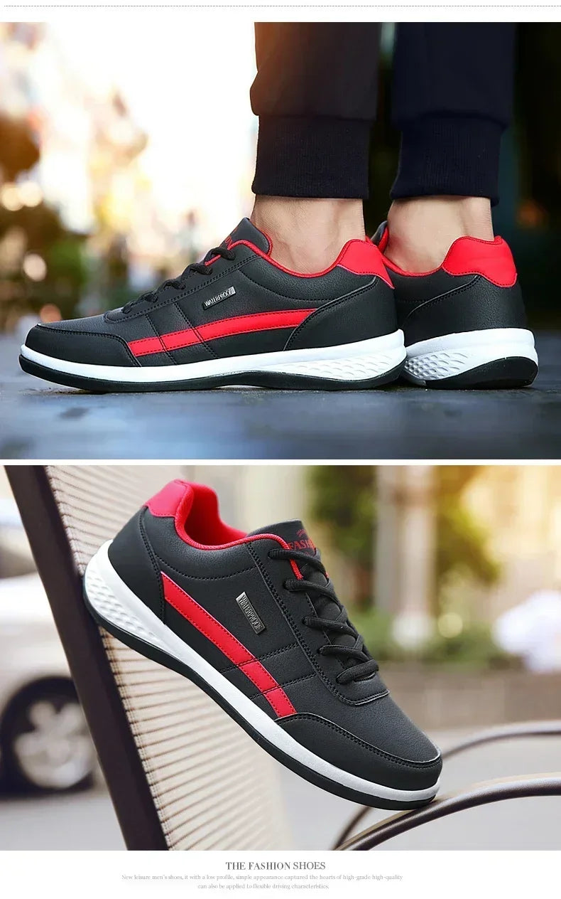 New Men Shoes Spring Autumn Waterproof Walking Sneakers Leisure Male Leather Sports Shoes Non-Slip Casual Shoes for Man