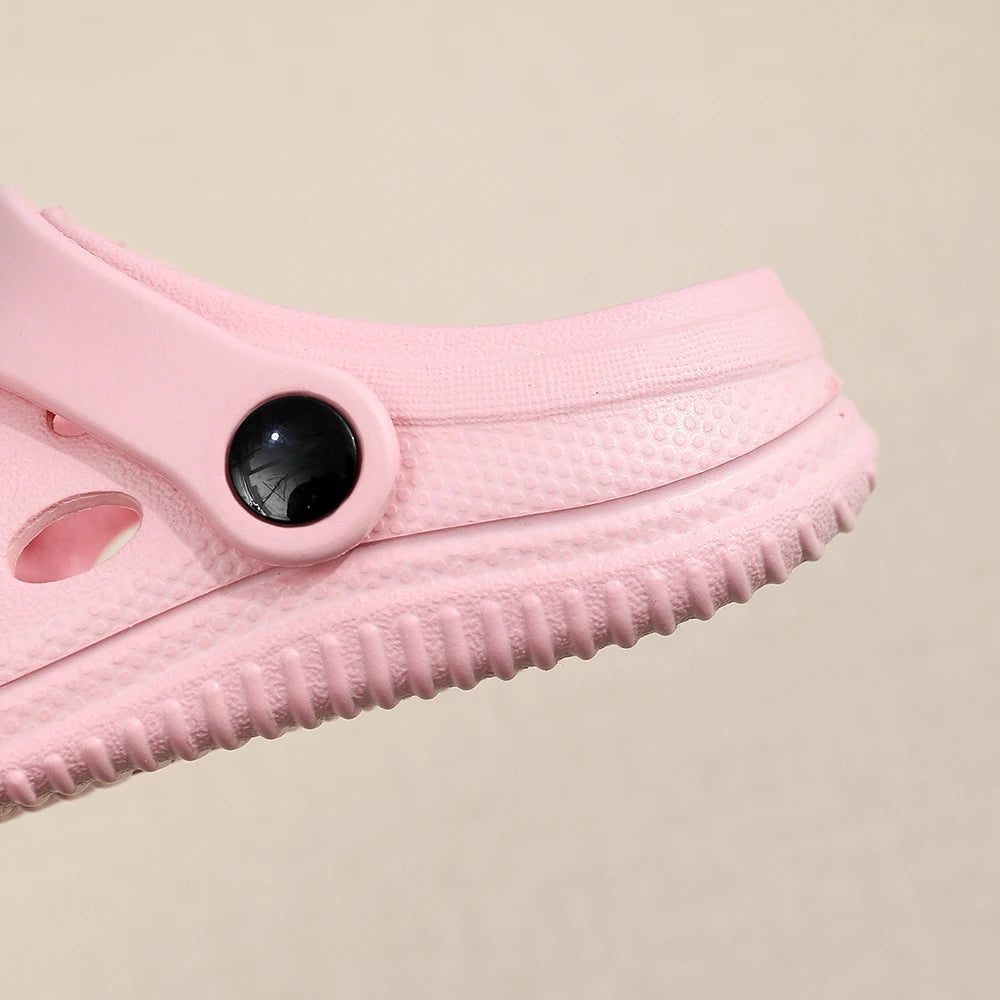 Kids Sandals Hole Children's Shoes Slippers Soft Anti-Skid Simple DIY Design Hole Baby Shoes Sandy Beach For Boys Girls