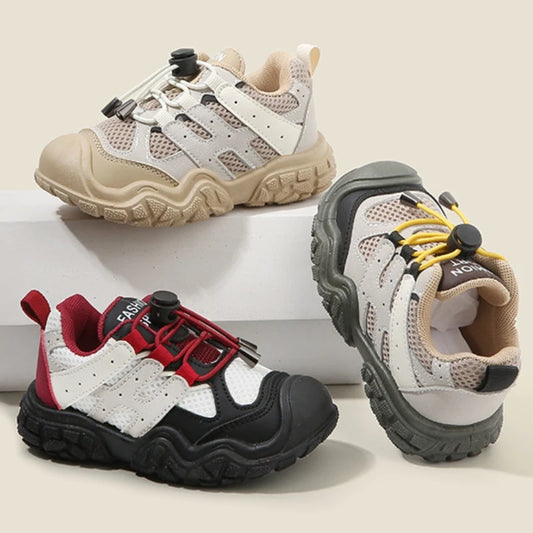 Kids Casual Footwear Boy Girl Outdoor Lightweight Running Sports Shoes Crash Resistant Toe Baby Infant Toddler Children Sneakers