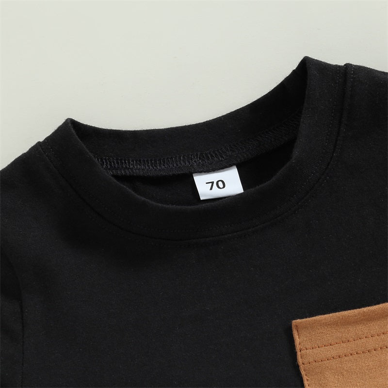 Pudcoco Toddler Boy Summer Clothes Toddler Outfits Short Sleeve T-Shirt and Shorts 2Pcs Little Boy Kids Sets 3-5T