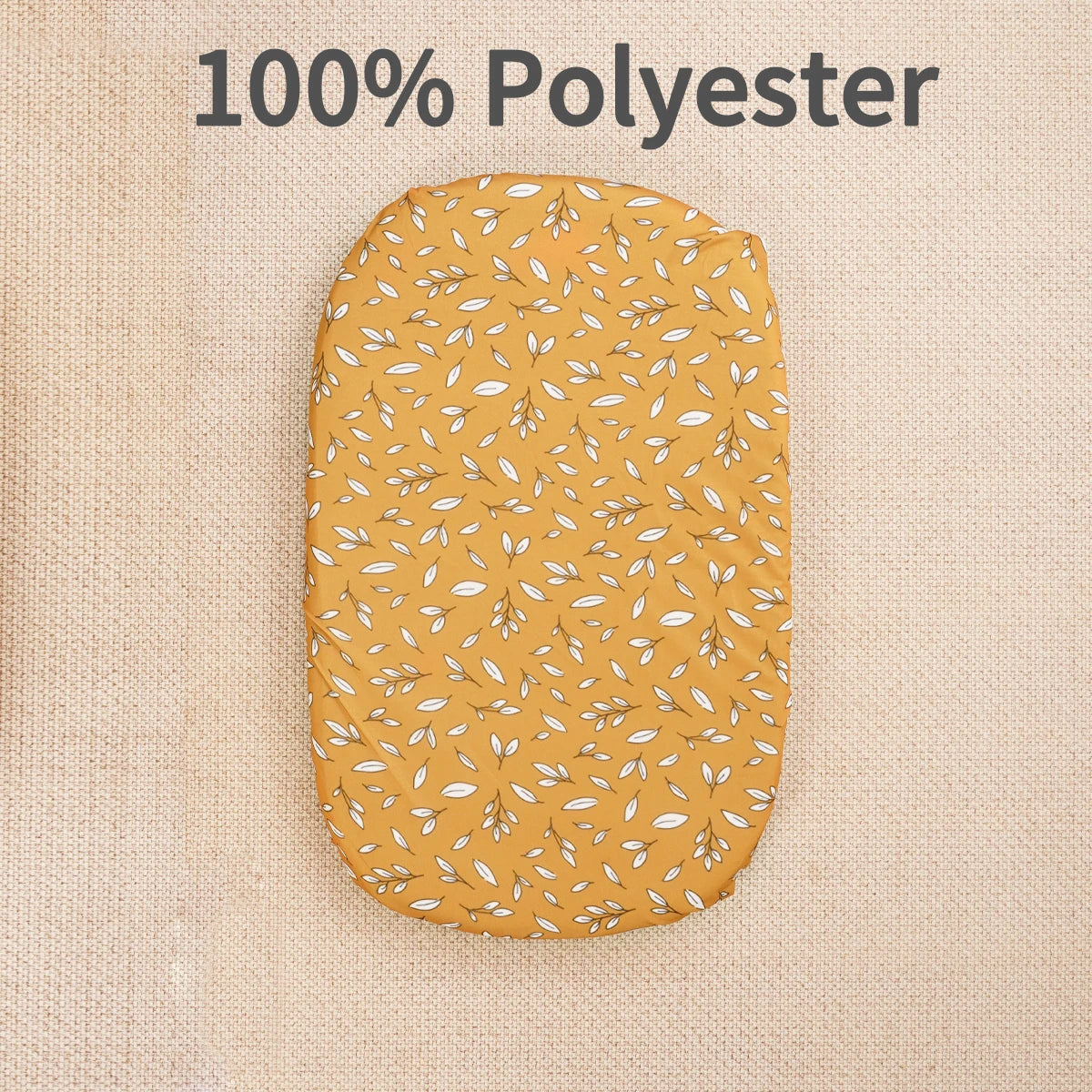 Elinfant 2PCS Polyester Fitted Crib Sheet Set,Toddler Bed Sheets Mattresses,Changing Pad Cover,Baby Fitted Bassinet Bed Sheet