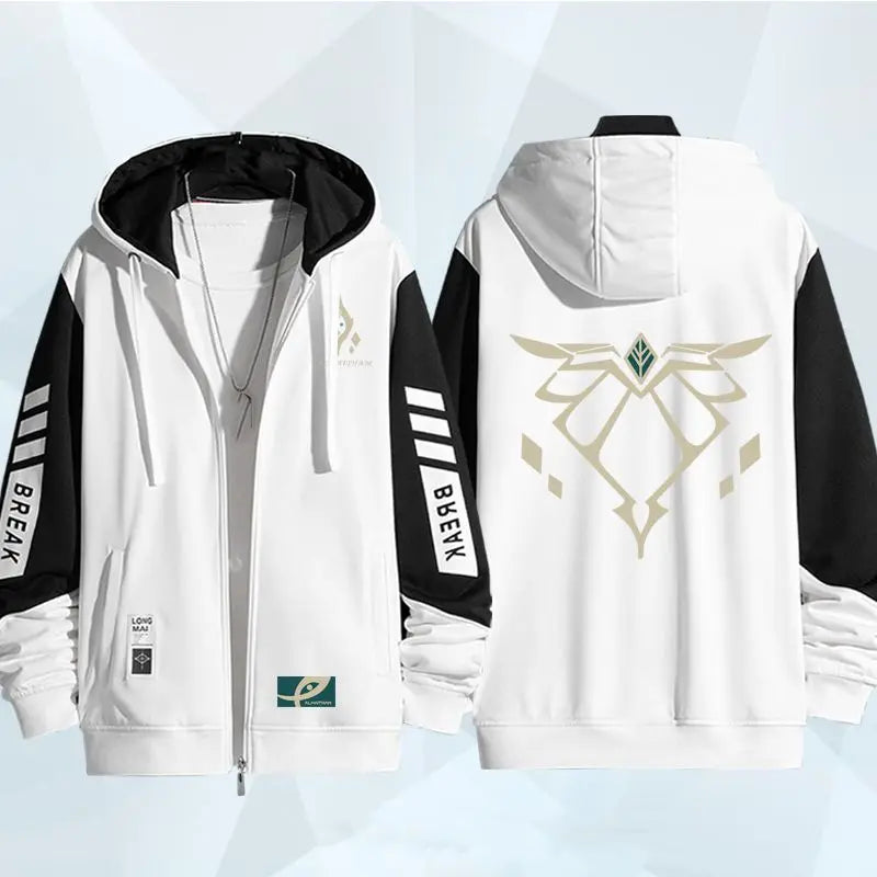 Game Genshin Impact Alhaitham Series Hoodie Zip Up Hoodies for Men Women Autumn Winter Hoodie Sweatshirt Game Genshin Clothes