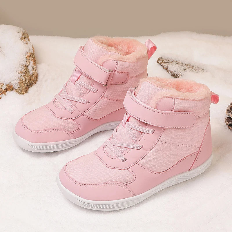 Kids Barefoot Snow Boots Winter Warm Boots for Girls Boys Outdoor Walking Non-slip Children's Shoes Girls' Boy Shoes Sneakers
