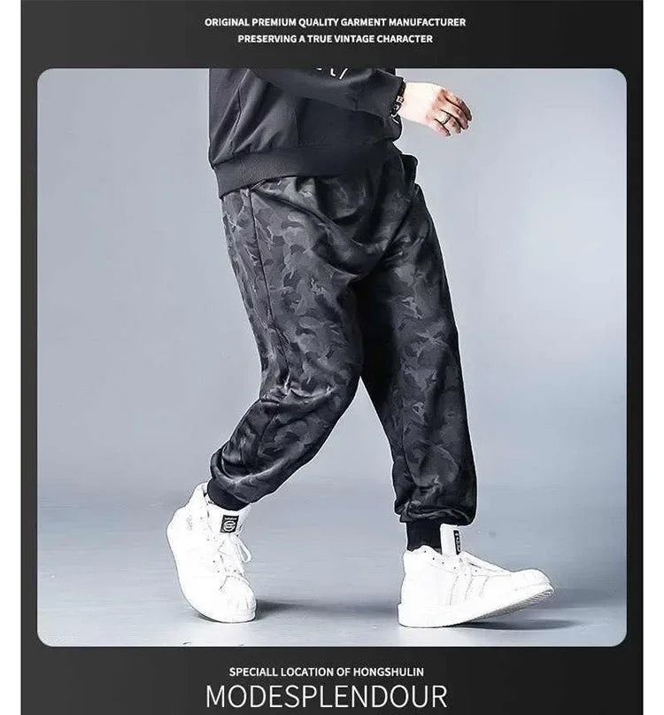 Camouflage Loose-Fit Casual Pants For Men Trendy Brand Summer Thin Style Plus Size Sports Pants Fashionable Male Wear