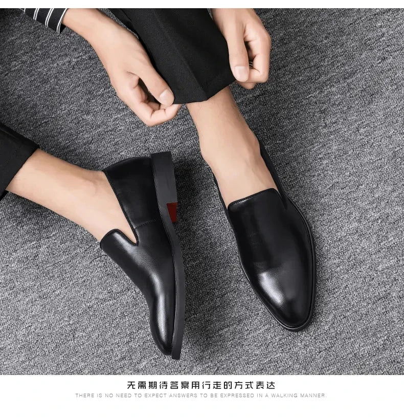 Size 38-48 Classic Le Fu Shoes for Men Casual Business Comfort Fashion Brand Shoes Men British Gentleman Social Shoes Men