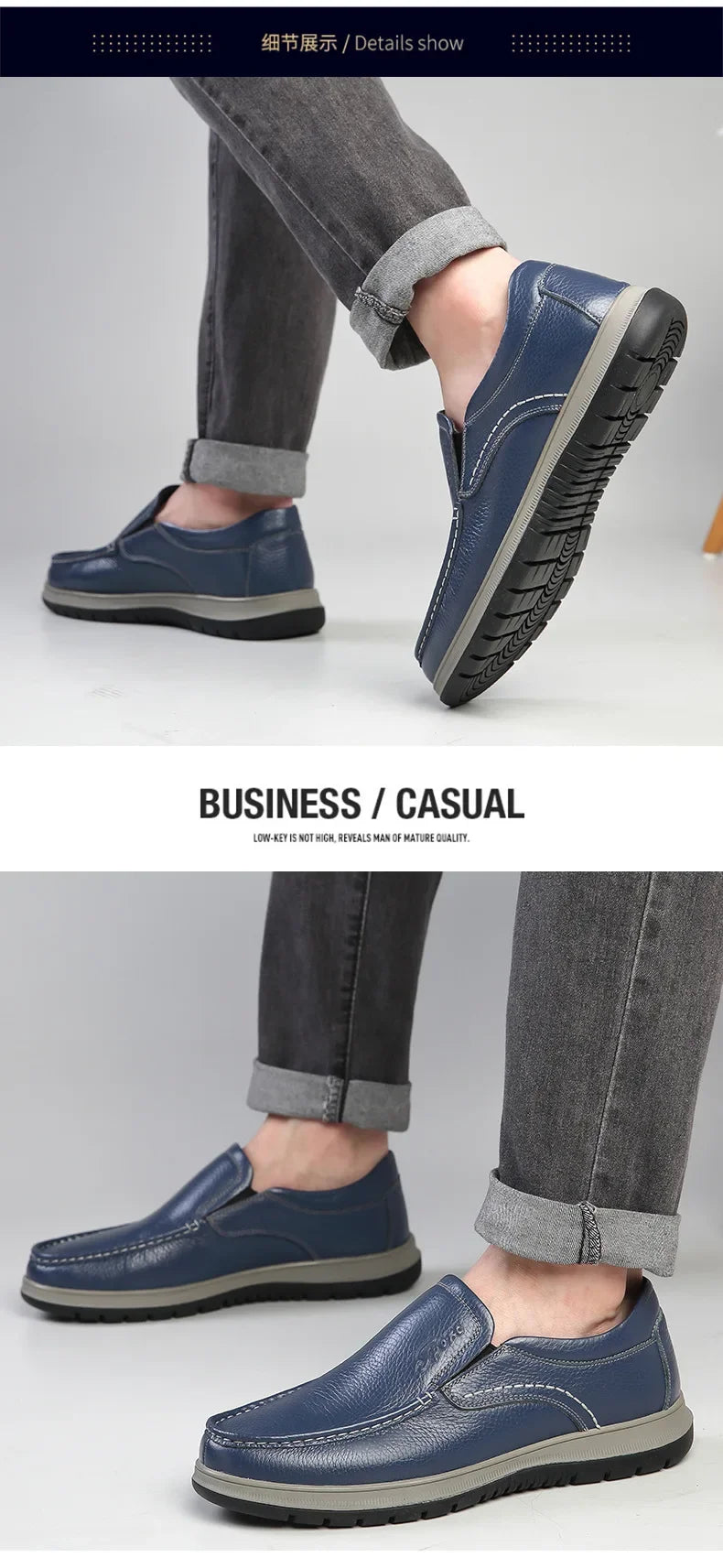 Casual Shoes For Men Flat Platform Walking Shoes Outdoor Footwear Loafers Breathable Sneakers Handmade Shoes Genuine