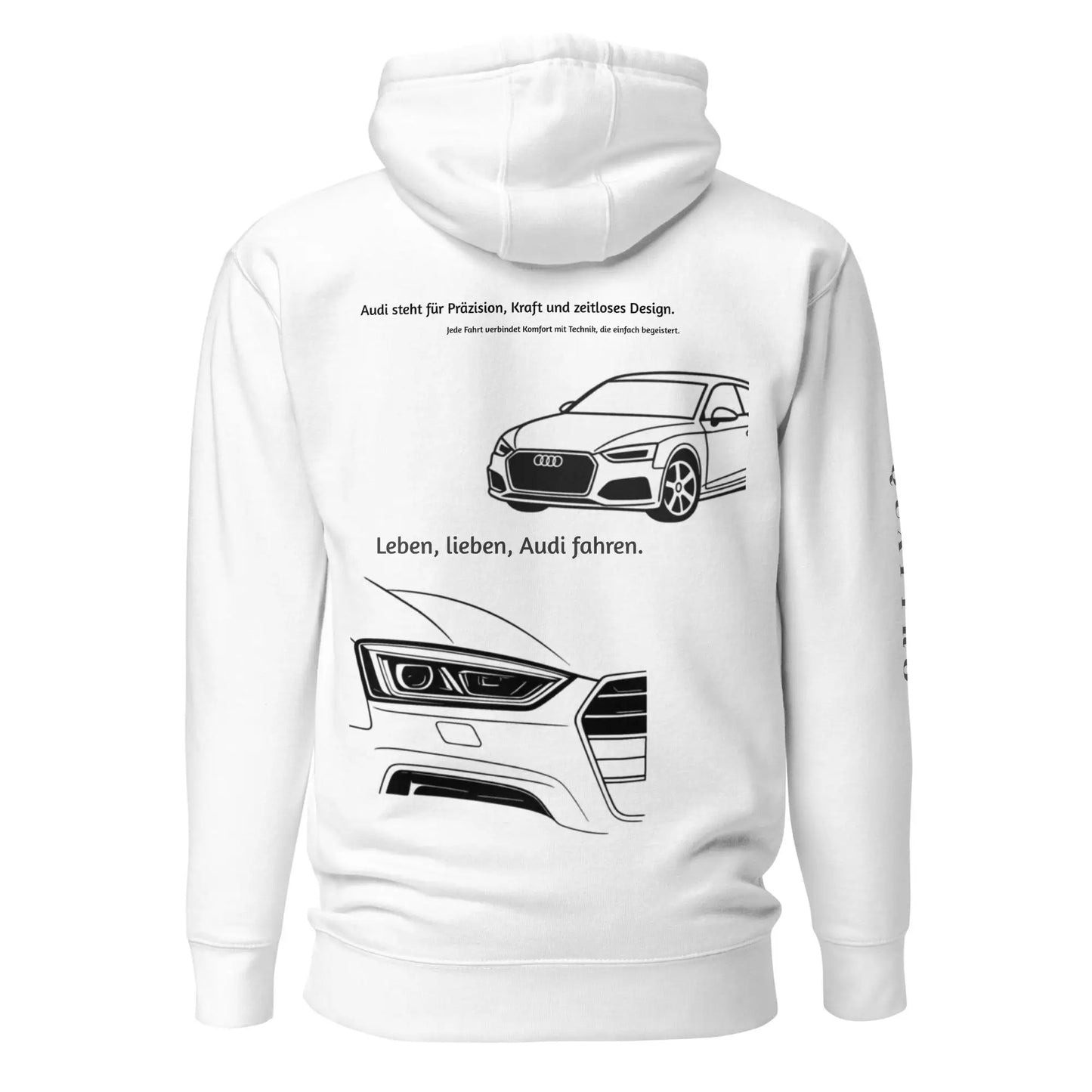 Audi Hoodie - Sportback Model Outline - High-end Car Enthusiasts' Gift for Men's and Women's Hoodies