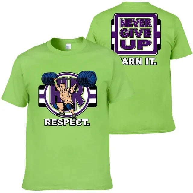John Cena Wrestling Men's T-Shirt Summer Outdoor Sports Fitness Unisex Tops Casual O-Neck Short Sleeve Tee Casual Men Clothing