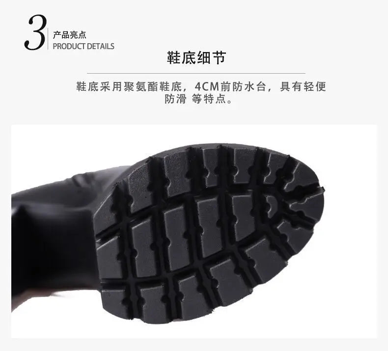 Super High Heel Boots High Heel Shoes Thick Heel Short Boots Autumn Winter 2025New Waterproof Platform Single Boot Women Boots