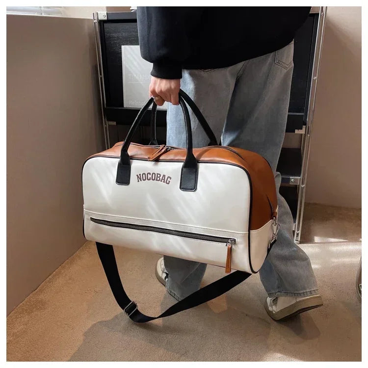 Large Capacity PU Zipper Travel Bag 2025 New High Quality Brand Simplicity Waterproof Luxury Leisure Vacation Luggage Bag