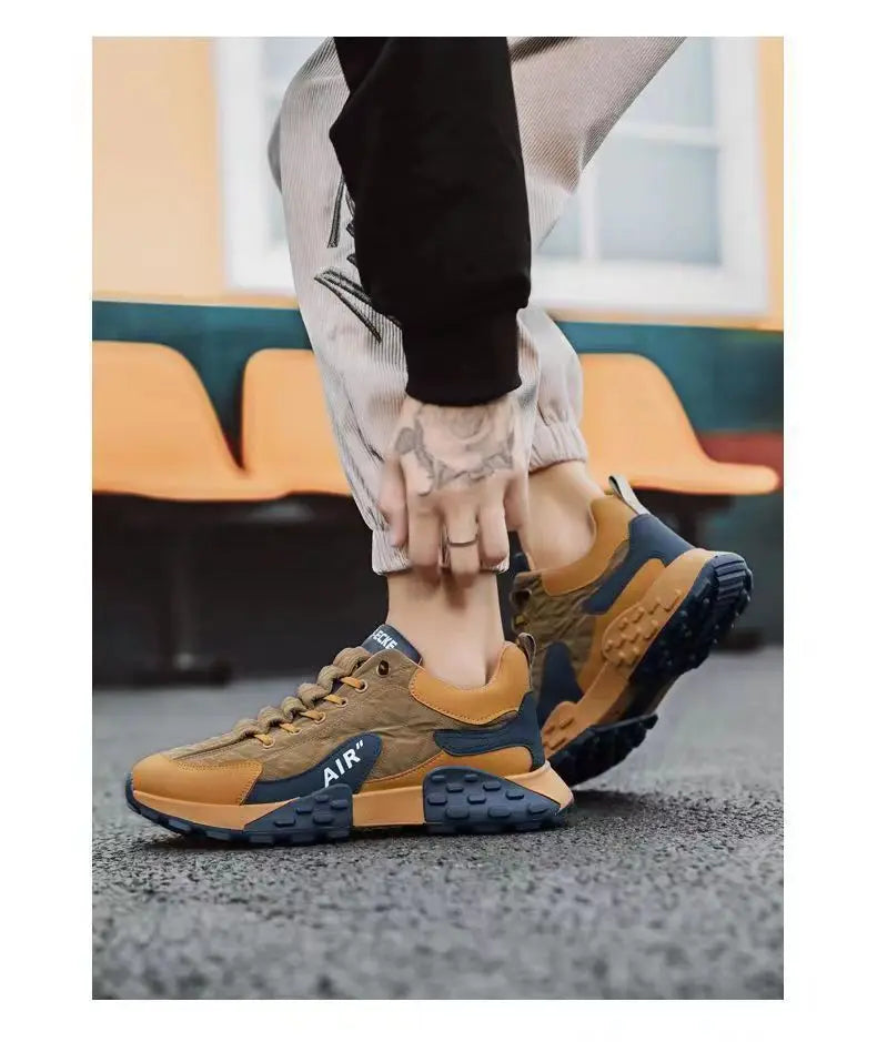 Men Sneakers Platform Men Shoes 2025 New Running Shoes for Men Luxury Brand Casual Vulcanized Shoes Comfortable Tenis Masculino