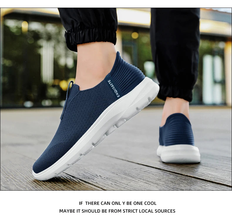 2025 Men's Walking Shoes Summer Fashion Casual Sneakers Outdoor Breathable Slip-on Comfortable Mans Shoes Zapatos Para Hombres