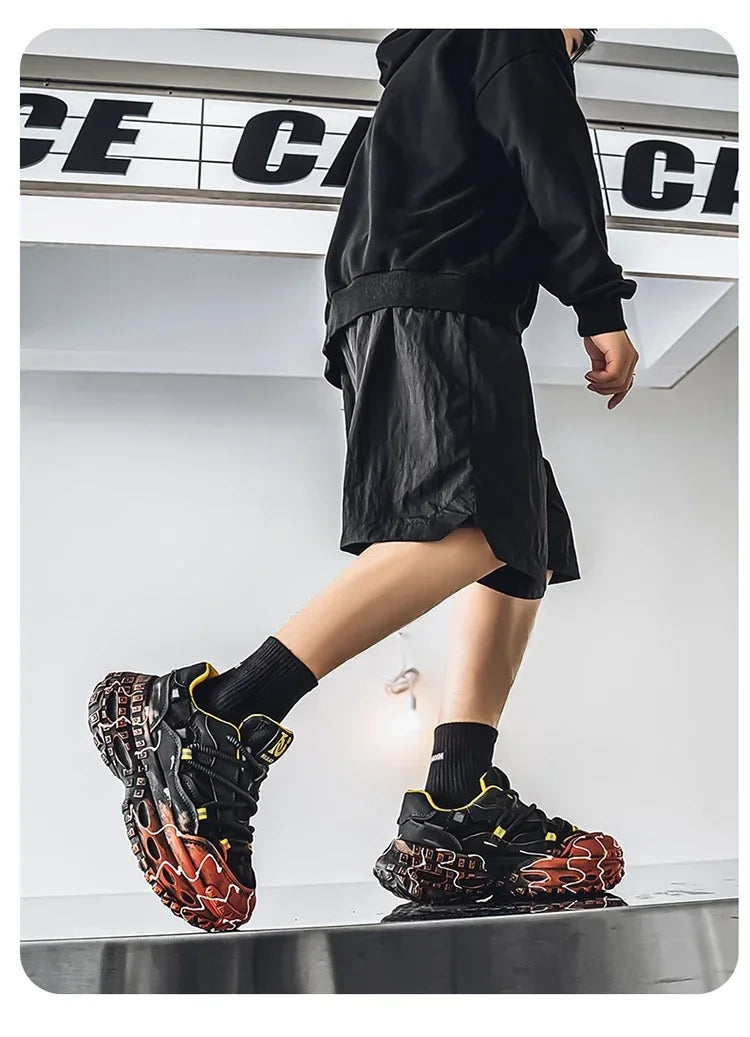 Men's Casual Shoes 2025 Shockproof Comfortable Outdoor Running Fitness Training Exercise Sneakers Size 39-44 Hot Sale Retro