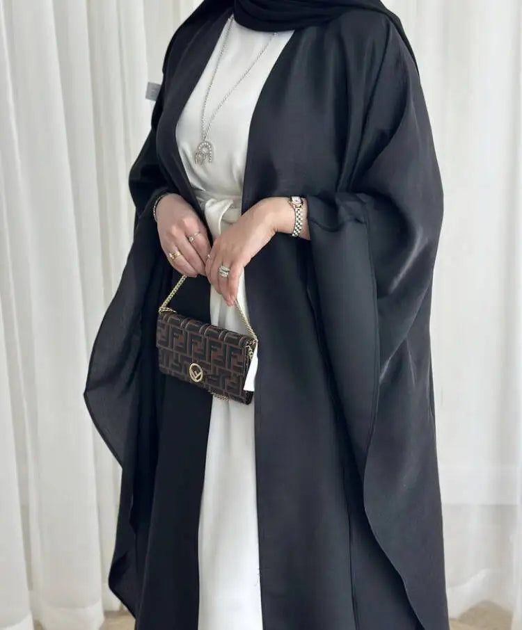 New Mother and Daughter Abaya Dubai Muslim Women Kids Girls Maxi Dress 2pcs Set Eid Djellaba Jalabiya Turkey Kimono Islamic Robe