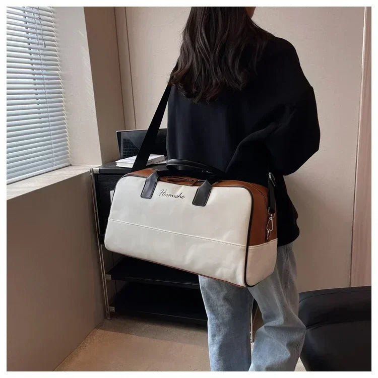 Large Capacity PU Zipper Travel Bag 2025 New High Quality Brand Simplicity Waterproof Luxury Leisure Vacation Luggage Bag