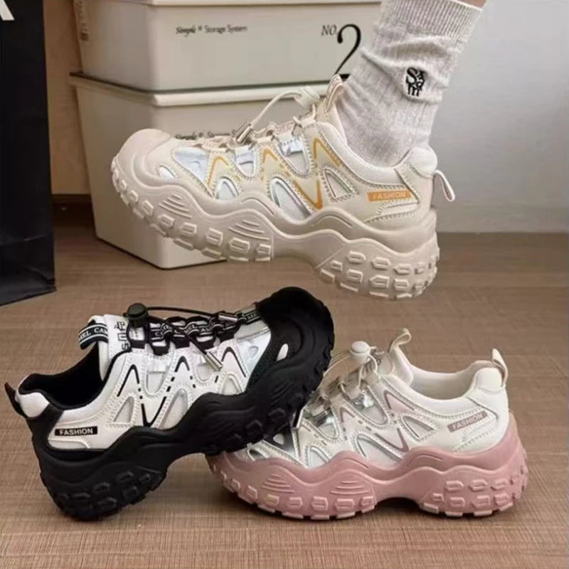 Woman Footwear Sneakers Athletic Sports Fashion 2025 H Deals Comfortable and Elegant New High Quality Dad Shoes for Women Light