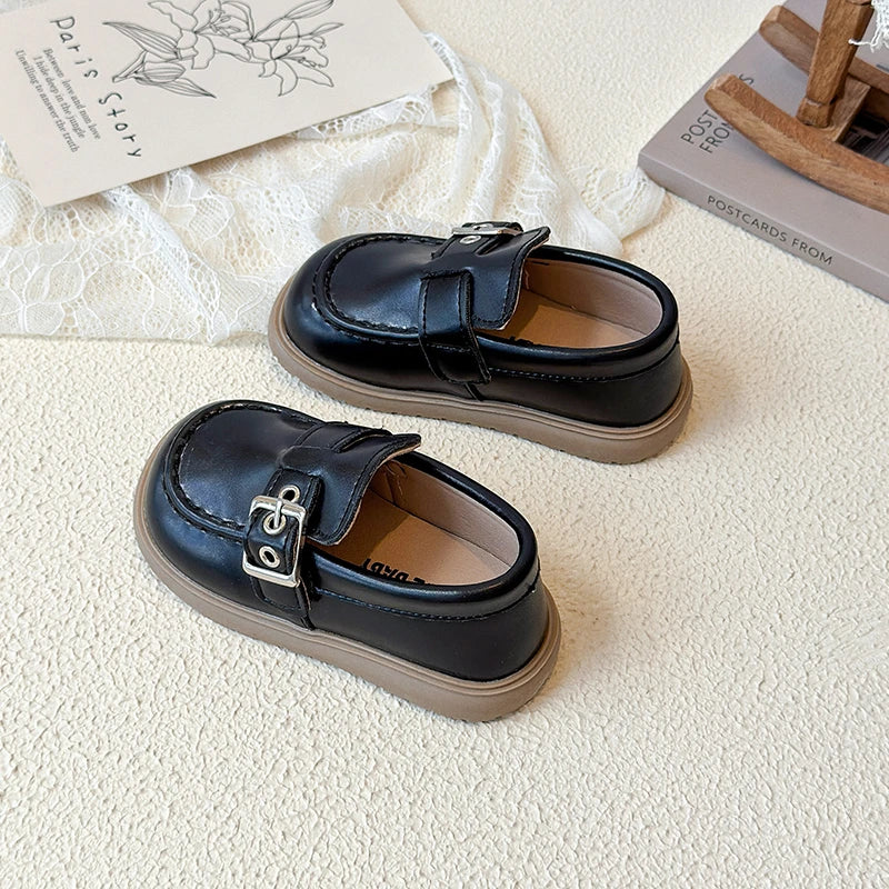 Kids Leather Shoes Autumn 2025 New Korean Edition Girls' Princess Shoes Little Girls' Baby Soft soled Casual Shoes Size 21-30
