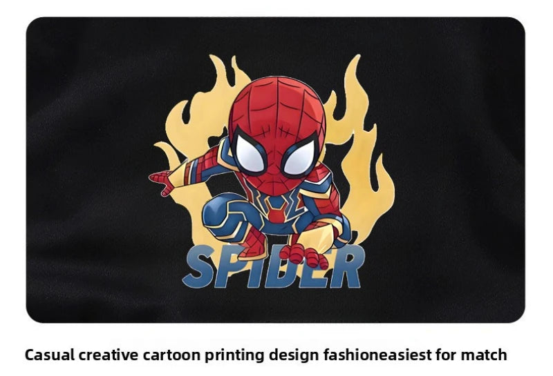 Marvel Anime Spiderman Boys Long Sleeve Hoodies Sets Fall Children's Pullover and Trousers Two Piece Suit Kids Casual Sweatsuit