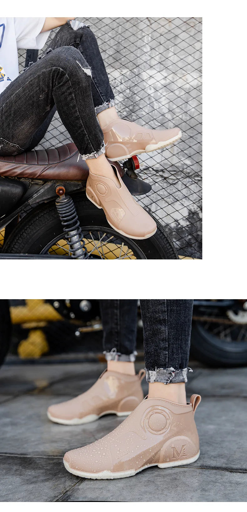 Motorcycle Boots Men Waterproof Riding Off-road Reflective Breathable Comfortable High Quality Wear-resistant Fishing Water Shoe