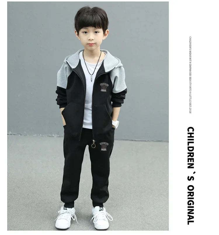Boys Spring/autumn 2024 New Arrival Fashionable Baby Trendy Brand 2-piece Set Cool Kids Clothes For Little Ones