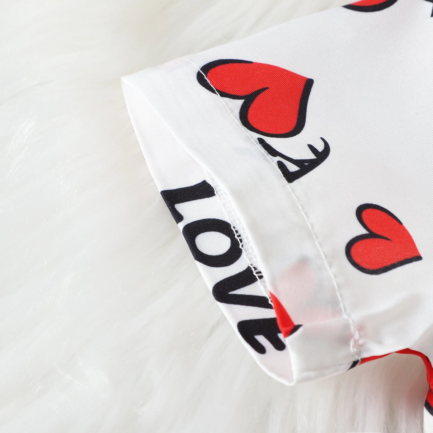 Baby Boys Valentines Day Outfits For Kids Short Sleeve Necktie Heart Print Shirts and Red Shorts Toddler Valentines Day Costumes