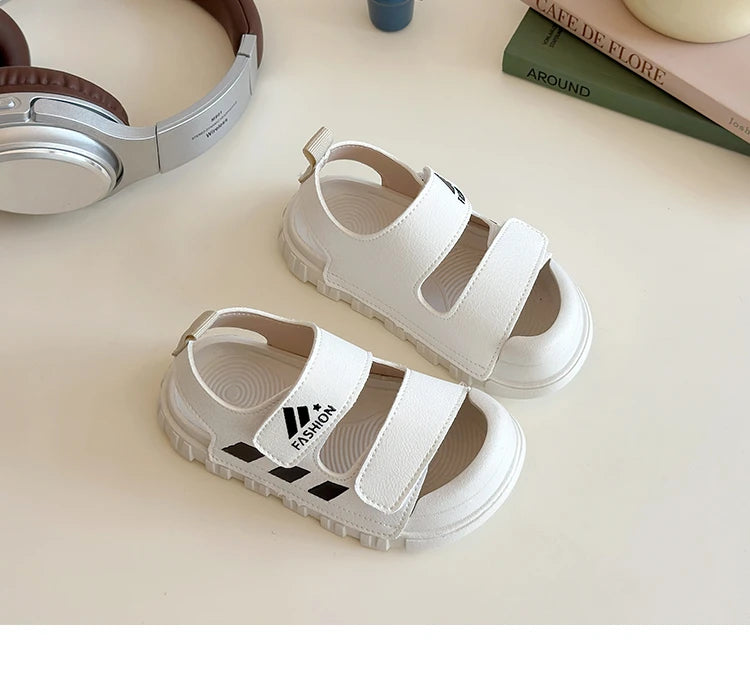 Kids Sandals Children Summer Beach Shoes for Boys Girls Toddlers Little Boy Sandals Fashion 2025 New Toes-covered Anti-kick Soft