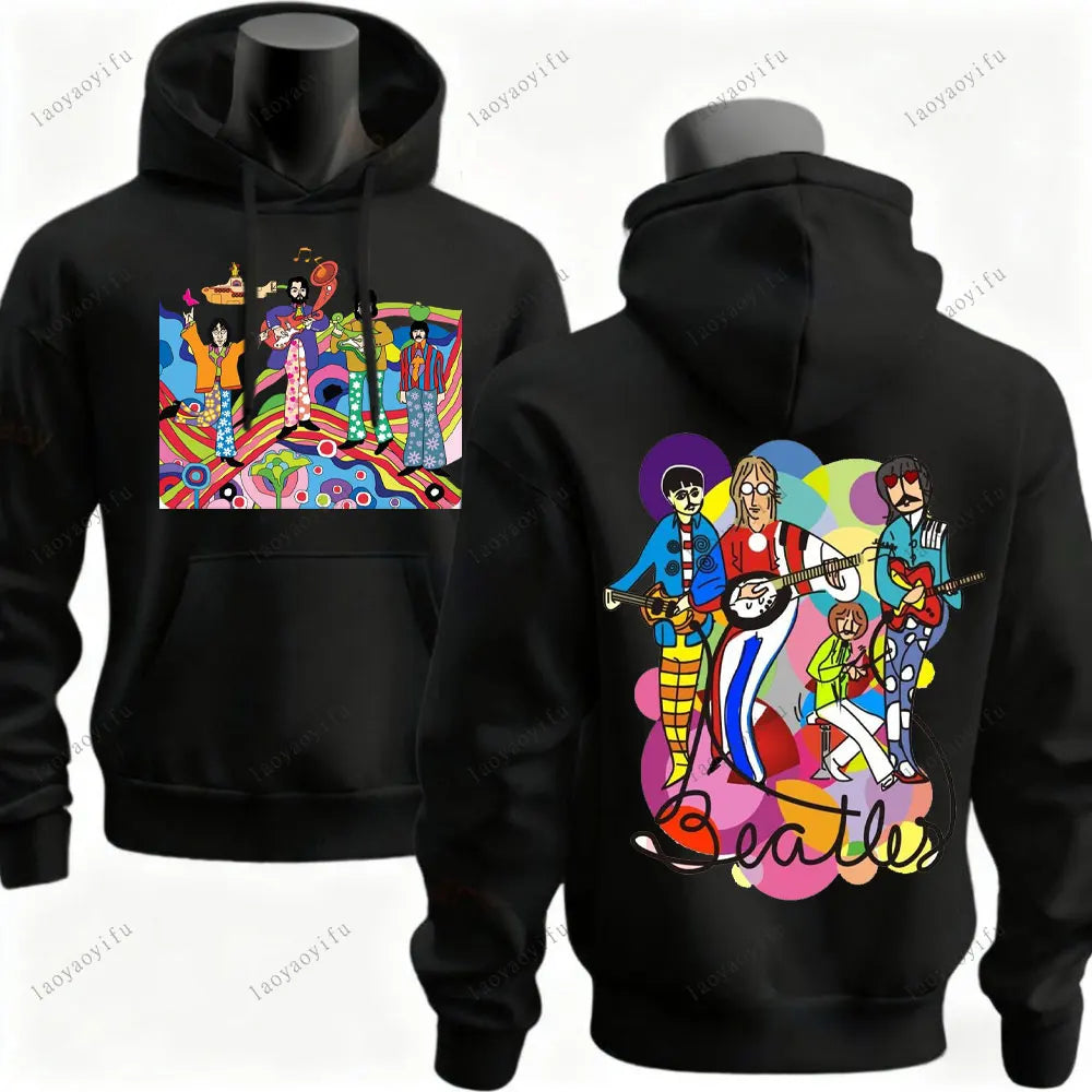 The Beatles Hoodie Men Hoodie Street Fashion Drop Shoulder Hoody Streetwear Long Sleeve Sportswear Streetwear Aesthetic Clothes