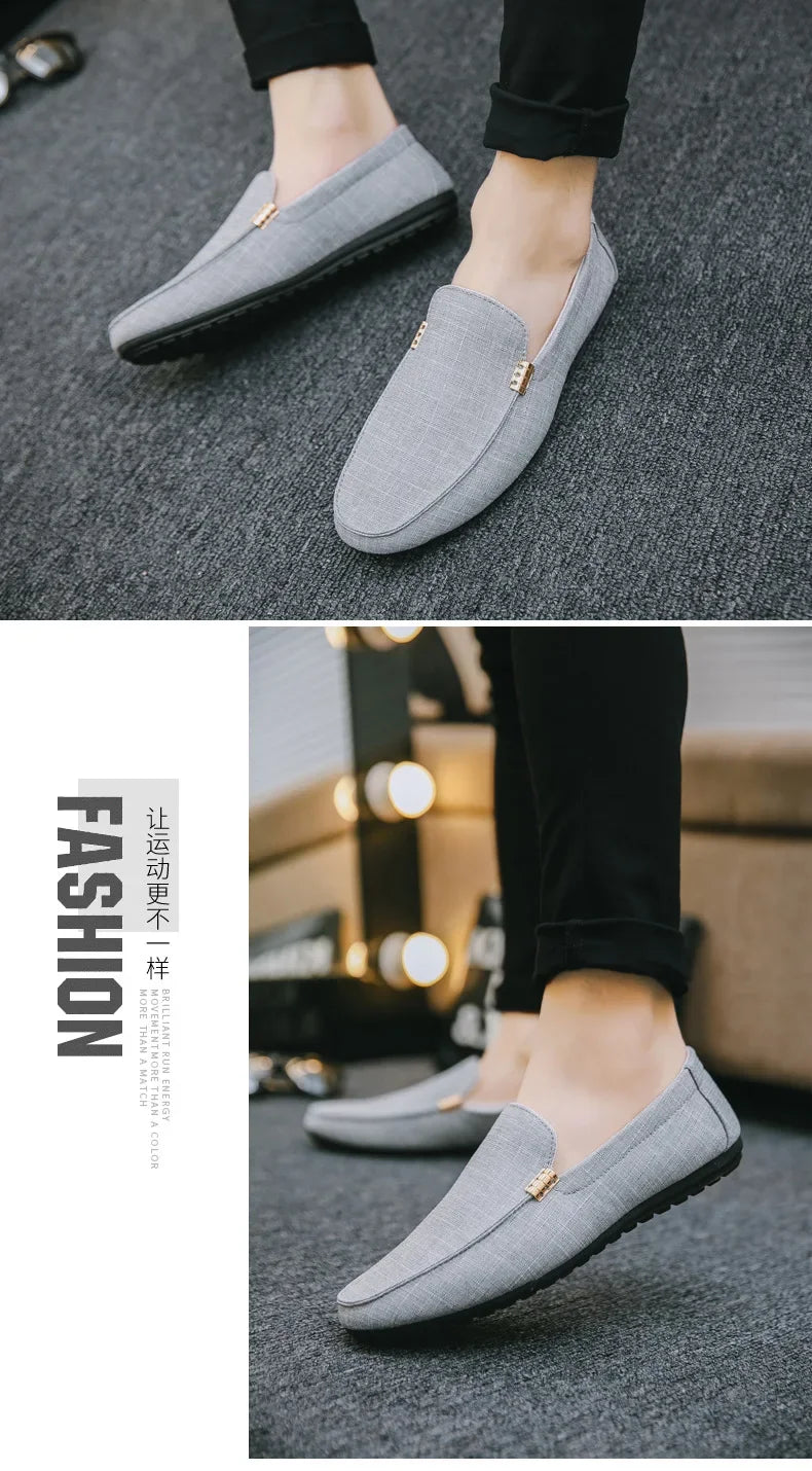 Shoes Men Casual  Comfort Men Shoes Denim Male Shoes Adult Footwear 2024 New  Loafers Canvas  Sneakers Driving