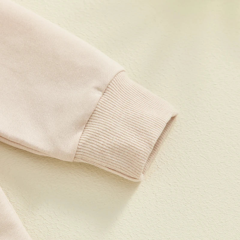 Pudcoco Baby Boy Fall Outfits, Letter Print Round Neck Long Sleeve Tops Elastic Waist Pants 2 Piece Set for Infant Toddler 3M-3T