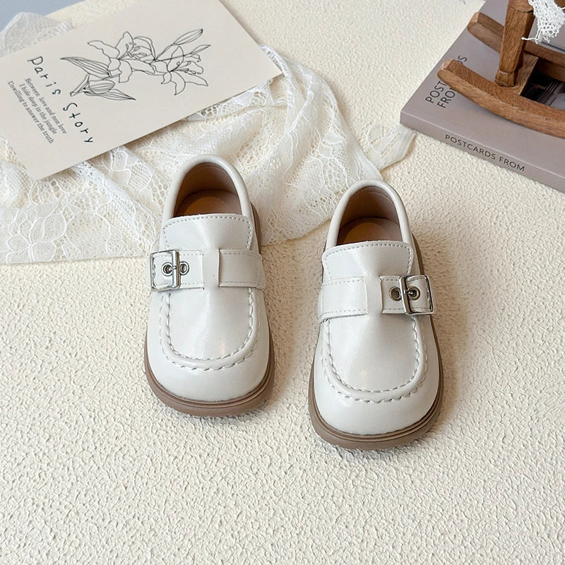 Kids Leather Shoes Autumn 2025 New Korean Edition Girls' Princess Shoes Little Girls' Baby Soft soled Casual Shoes Size 21-30