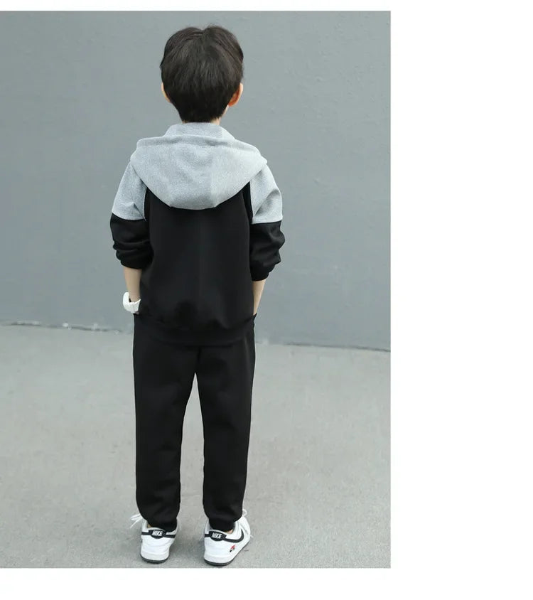 Boys Spring/autumn 2024 New Arrival Fashionable Baby Trendy Brand 2-piece Set Cool Kids Clothes For Little Ones