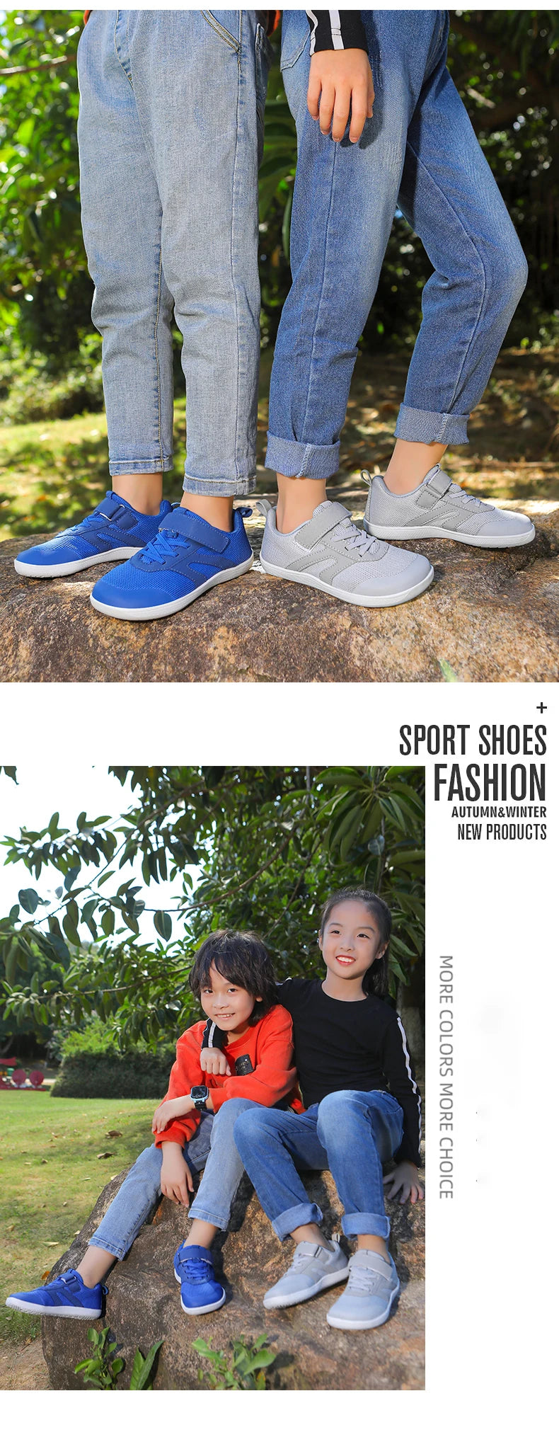 Kid Wide Width Barefoot Shoes | Boys/Girls Minimalist Elastic Opening Sneakers| Flexible- Zero Drop Sole Outdoor Children Shoes