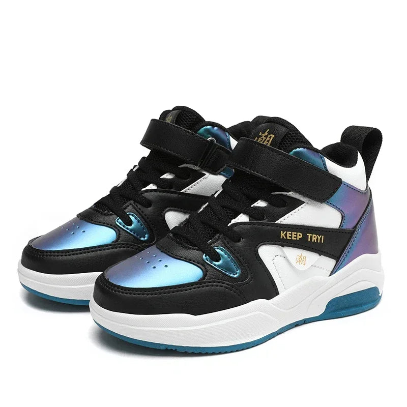 2025 Autumn Children Sneaker Boys Shoes Girls High Top Skateboard Shoes Kids Walking Sports Tennis Shoes for Boy  kids shoes