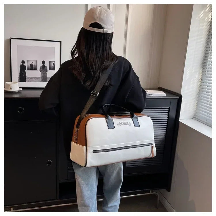 Large Capacity PU Zipper Travel Bag 2025 New High Quality Brand Simplicity Waterproof Luxury Leisure Vacation Luggage Bag