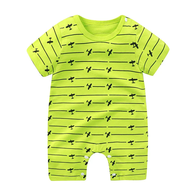 Summer Romper Baby Girls Clothes Cotton Short Sleeved Jumpsuit Newborn Baby Boy Clothes Bodysuit For Newborns
