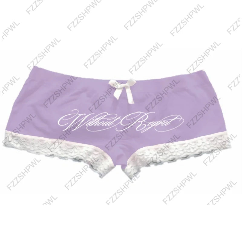 Y2K Shorts Grunge Goth Hip Hop Harajuku Letter Print Vintage Hot pants Streetwear High street Chic Casual Cleanfit Y2k Panties