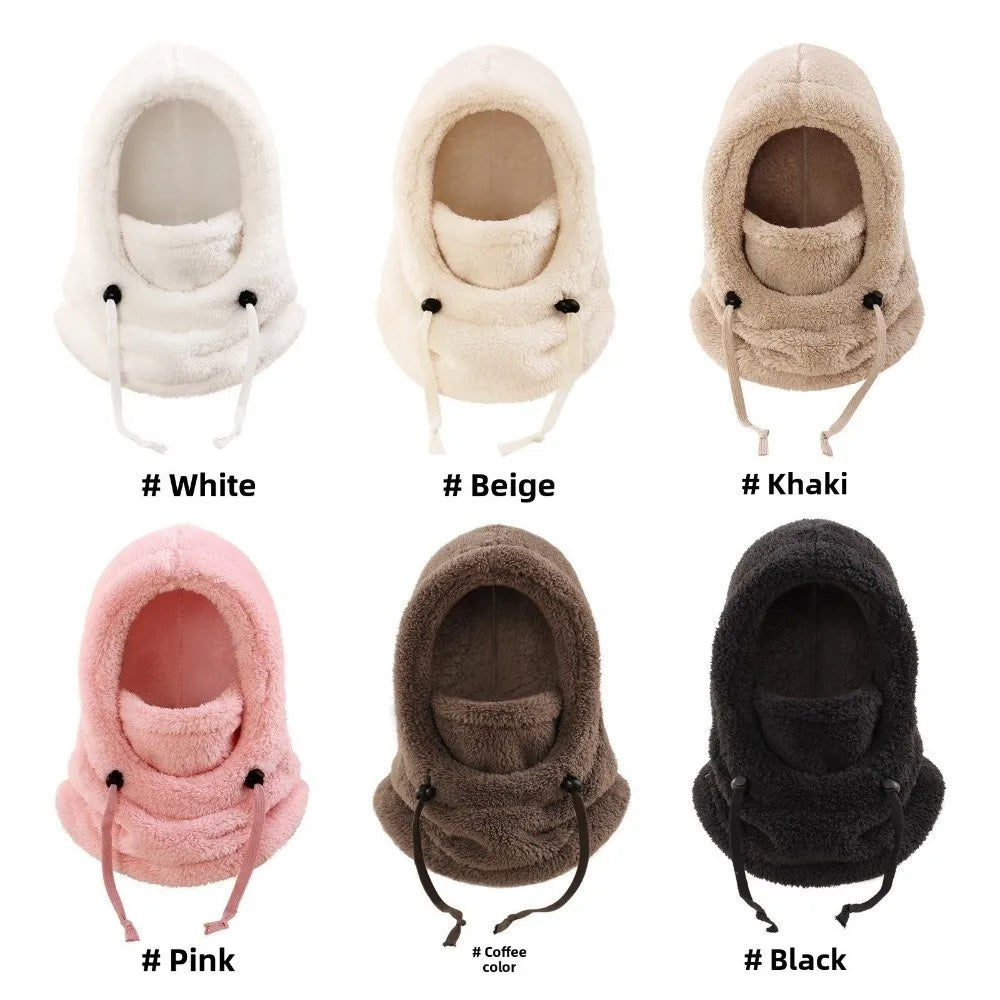 Unisex Plush Balaclava Hats Windproof Warm Ear Protection Cap Children's Hats