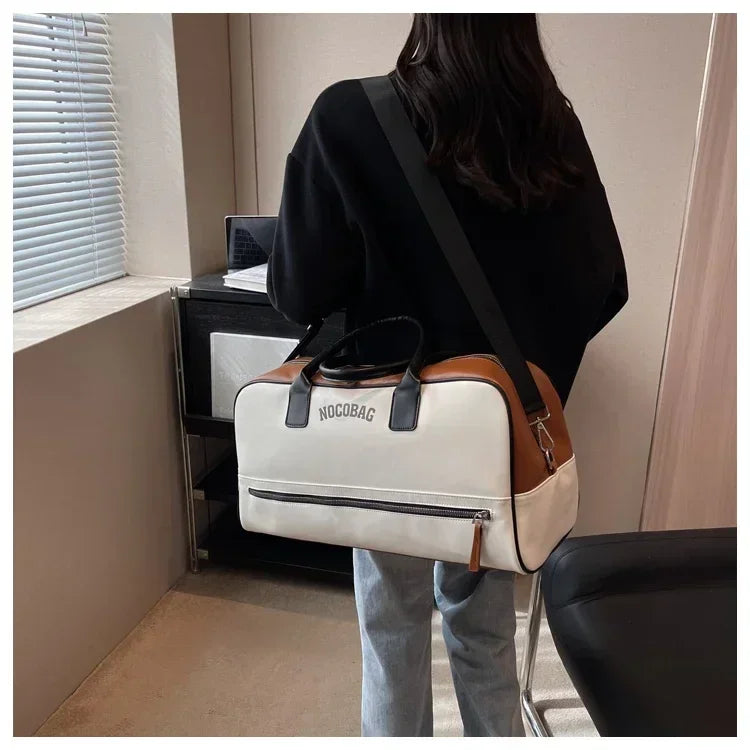 Large Capacity PU Zipper Travel Bag 2025 New High Quality Brand Simplicity Waterproof Luxury Leisure Vacation Luggage Bag