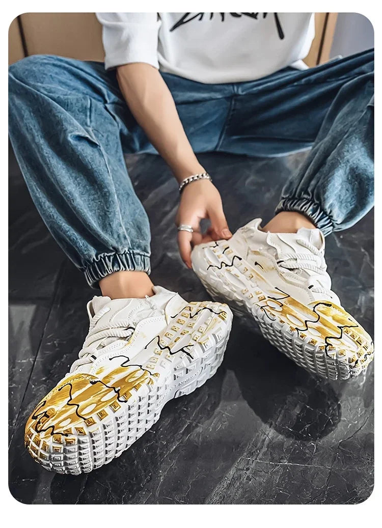 Men's Casual Shoes 2025 Shockproof Comfortable Outdoor Running Fitness Training Exercise Sneakers Size 39-44 Hot Sale Retro